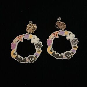 1038. 🎃 Halloween Cartoon-Look Acrylic Dangle Earrings